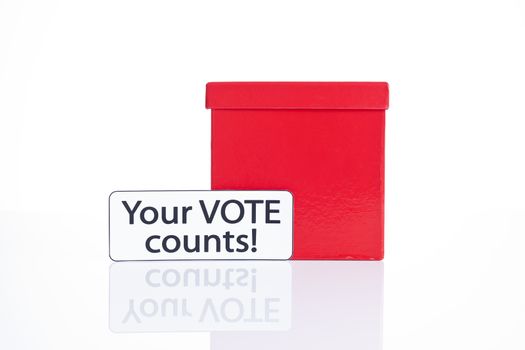 your vote counts, election or decision taking concept