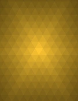 Orange abstract geometric background formed with triangles in rows