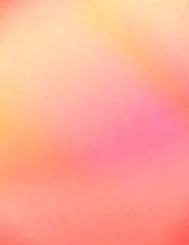 Orange pink abstract geometric background consisting of colored hexagons