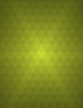 Green abstract geometric background formed with triangles in rows