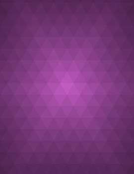 Violet abstract geometric background formed with triangles in rows
