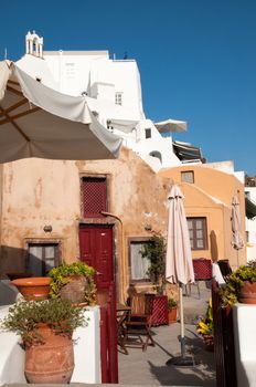 Oia is a village in the north west edge of the Santorini island with narrow streets and amazing seaviews.