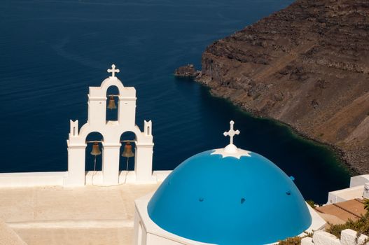 Agios Theodori Church in Fira, Santorini, Greece