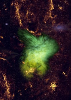 Star field in space a nebulae and a gas congestion. "Elements of this image furnished by NASA".