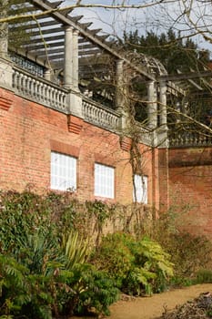 Corner of large brick pagoda