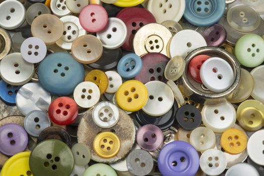 Cheerful collection colorful round buttons
