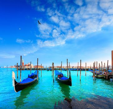  Venice, Gondolas, San Giorgio Maggiore, Italy. Venice is a city in northeast Italy which is renowned for the beauty of its setting, its architecture and its artworks. It is capital of Veneto region.