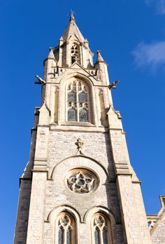 Bellfry of St.Andrew's church in Bournemouth, United Kingdom