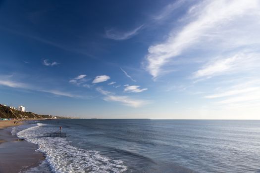 Bournemouth beach, Dorset on the English south coast