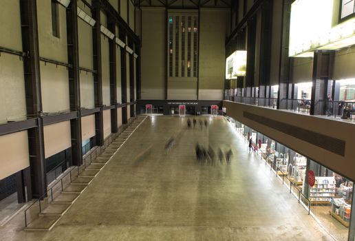 Tate Modern, Britain's national gallery of modern art, is based in former power station.