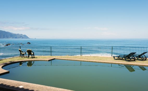 tropical swimming pool at the northcoast of madeira 