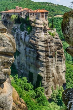 The holly monastery of Varlaam on the top of rock, Meteora, Greece