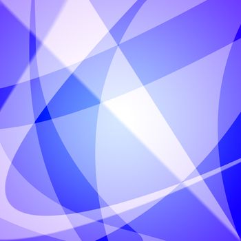 Abstract blue background with light and circles