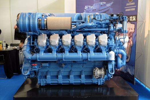 Modern engine used on marine industry
