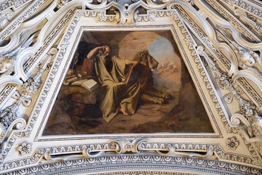 Fragment of the dome in the Chapel of Saint Martin, Salzburg Cathedral, Austria.