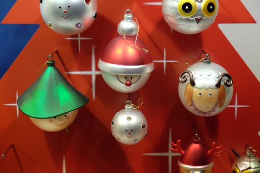 Christmas decoration shop in Hallein, Austria.