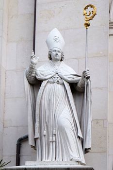 St. Vergilius of Salzburg statue at Salzburg Cathedral, Austria