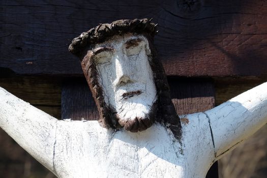 Roadside Crucifix in Zagorje region, Croatia