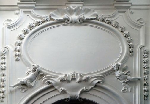Stucco in the Collegiate church in Salzburg
