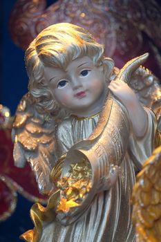Angel, Christmas decoration shop in Hallstatt, Austria.