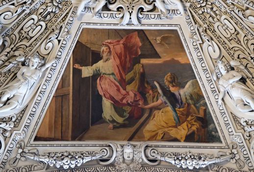 Fragment of the dome in the Chapel of the Holy Spirit, Salzburg Cathedral, Austria.