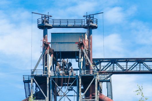 Landschaftspark Nord Duisburg, the former blast furnace in Duisburg Germany was decommissioned 1985th