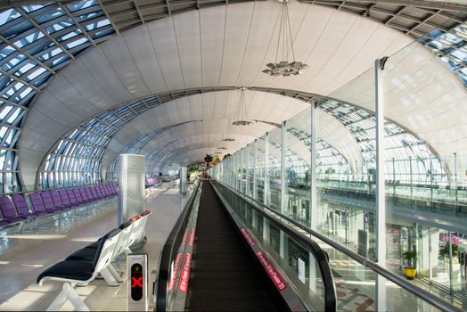 Suvarnabhumi Airport (BKK) is the main hub for Thai Airways (TG) and the largest airport serving Bangkok, the capital of Thailand.