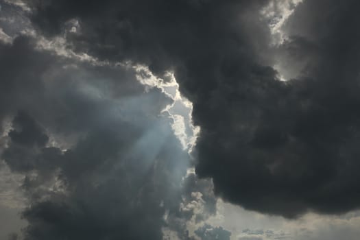 View of sky few minutes before storm