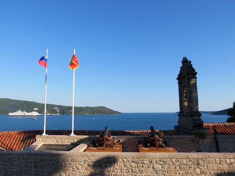 Canons at fortress in Herceg Novi, Montenegro