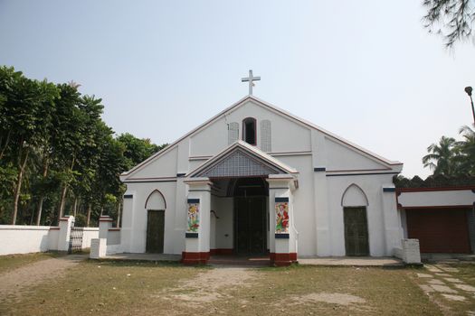 The Catholic Church in Bosonti, West Bengal, India.