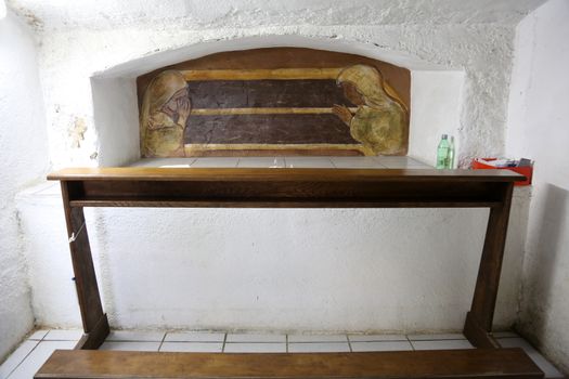 The tomb of the Servant of God Peter Barbaric in the Church of St. Aloysius in in Travnik, Bosnia and Herzegovina