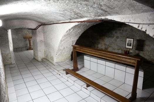 The tomb of the Servant of God Peter Barbaric in the Church of St. Aloysius in in Travnik, Bosnia and Herzegovina