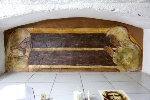 The tomb of the Servant of God Peter Barbaric in the Church of St. Aloysius in in Travnik, Bosnia and Herzegovina