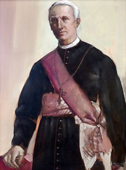 Joseph Stadler, Vrhbosnian Archbishop, painting in the Church of Saint Aloysius in Travnik, Bosnia and Herzegovina