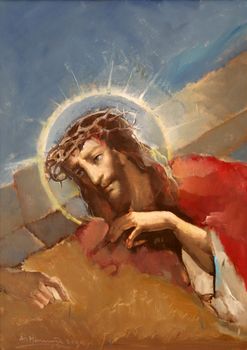 The Passion of Jesus, painting in the Church of Saint Aloysius in Travnik, Bosnia and Herzegovina