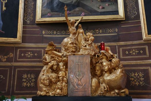 Tabernacle in the Church of St. Aloysius in in Travnik, Bosnia and Herzegovina