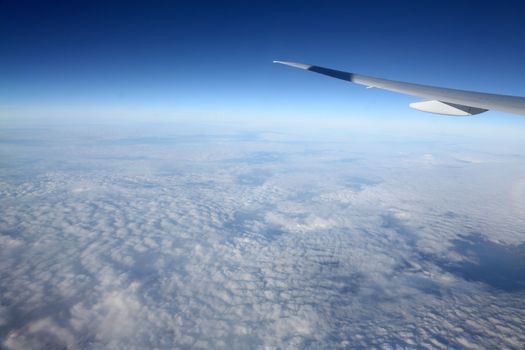 Wing of airplane