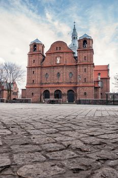 Church of St. Anne in Nikiszowiec district - historic coal miners settlement in Katowice, Poland