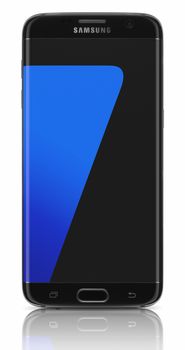 Galati, Romania - March 23: Samsung Galaxy s7 Edge, with 12 MP Camera, quad-core 2,6 GHz and 1440 x 2560 pixels Display Resolution. Samsung has presented at MWC in Barcelona, Spain on February 21, 2016.