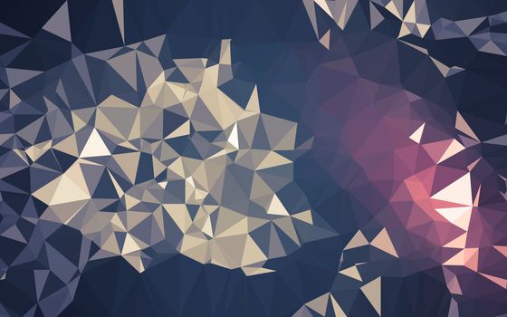 Abstract low poly background, geometry triangle, mosaic pastel color background