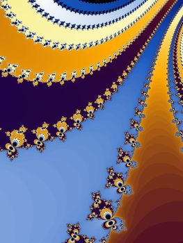 Digital computer graphic - abstraction fractal background in a bright colors for design.