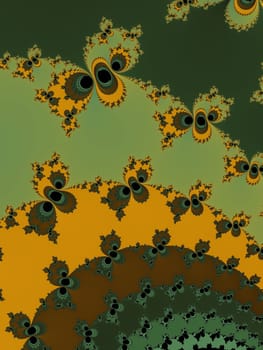 Digital computer graphic - abstraction fractal background in a bright colors for design.