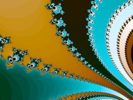 Digital computer graphic - abstraction fractal background in a bright colors for design.