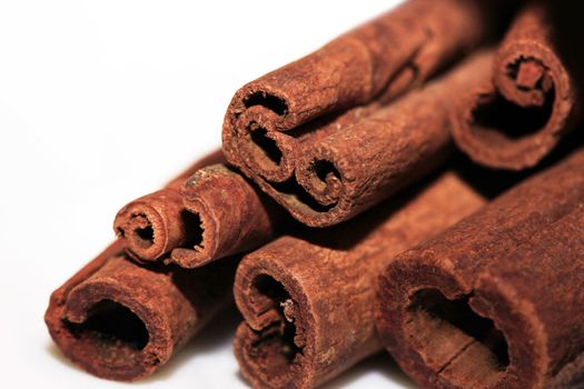 Cinnamon isolated on white background