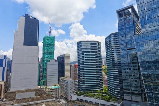 Hong Kong Office tower at day