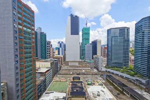 Hong Kong Office tower at day