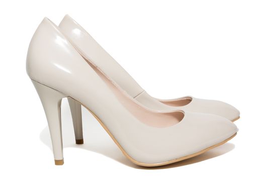 The picture shows the female shoes on a white background