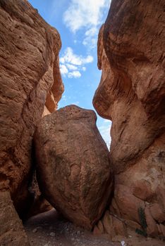 Travel destination and moroccan landmark - Dades Canyon, Atlas Mountains, Morocco