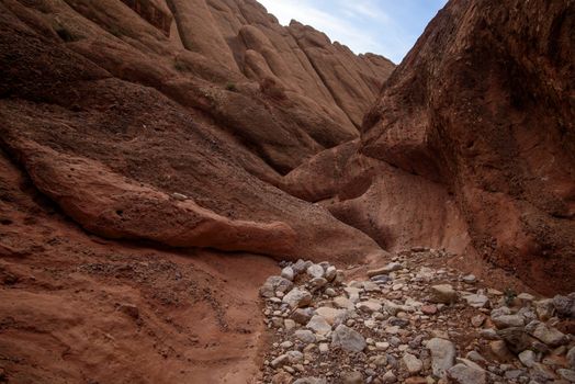 Travel destination and moroccan landmark - Dades Canyon, Atlas Mountains, Morocco