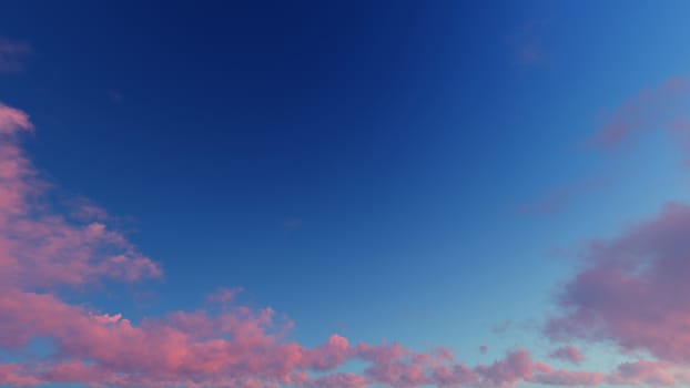 Cloudy blue sky abstract background, blue sky background with tiny clouds, 3d rendering

